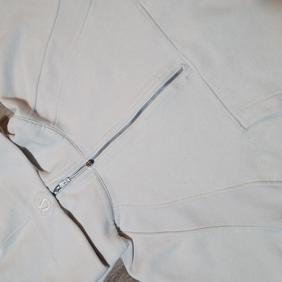 Lululemon Scuba Oversized Half-Zip Hoodie *Natural Ivory Size XL/XXL - Picture 5 of 16